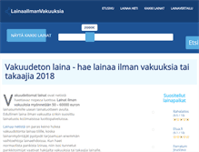 Tablet Screenshot of lainaailmanvakuuksia.fi